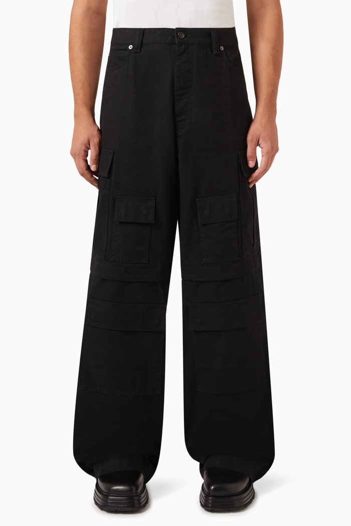 

Cargo Pants in Cotton, Black