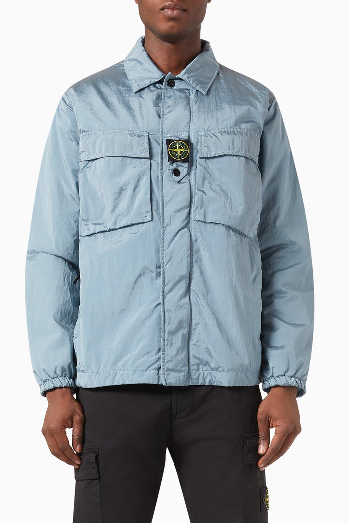 

Logo Padded Jacket in Econyl®, Blue
