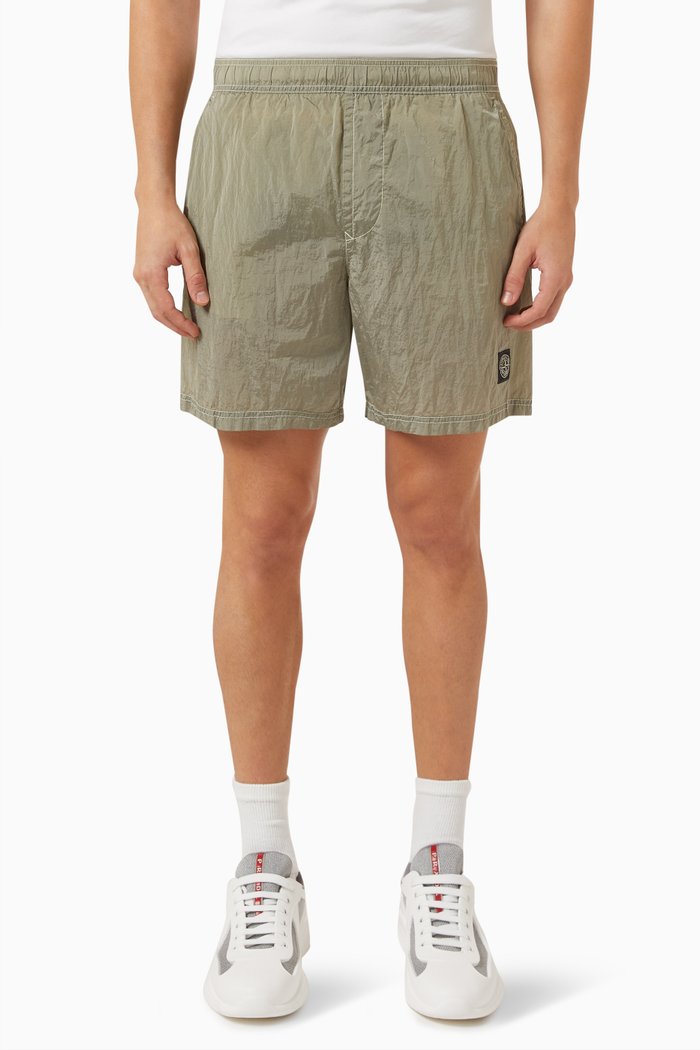 

Logo-patch Swim Shorts in Econyl®, Neutral