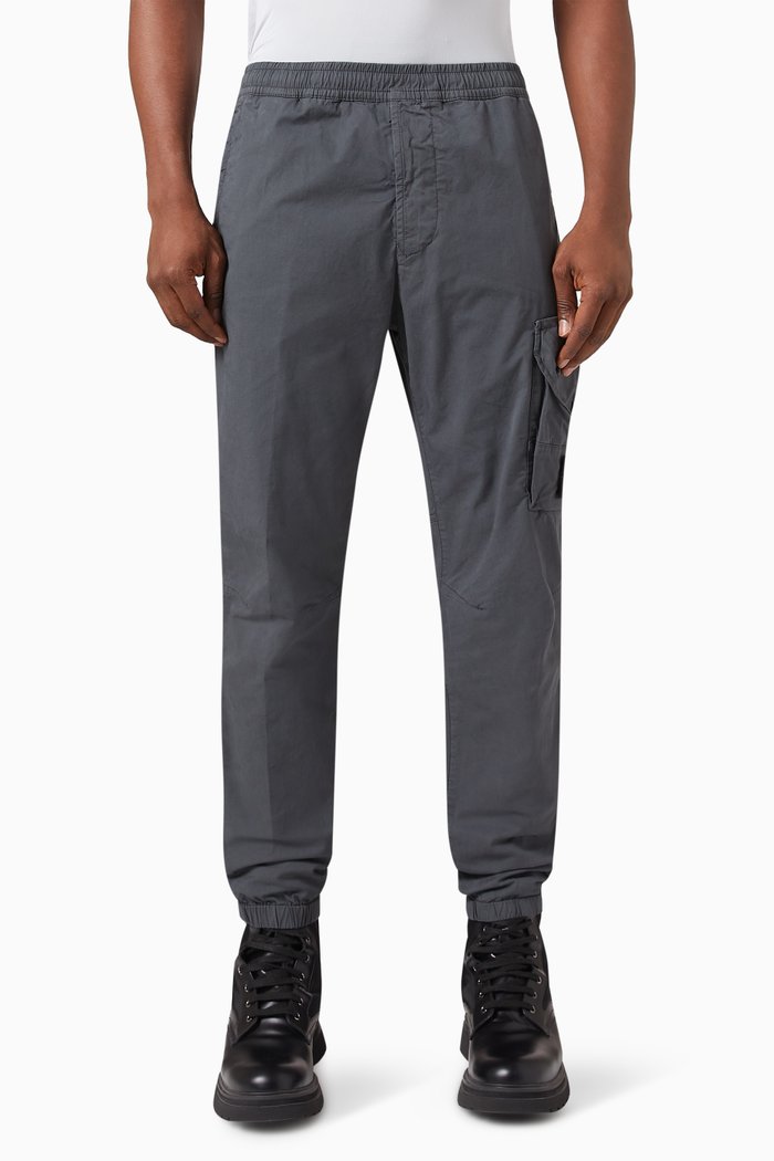 

Cargo Pants in Stretch Cotton-gabardine, Grey