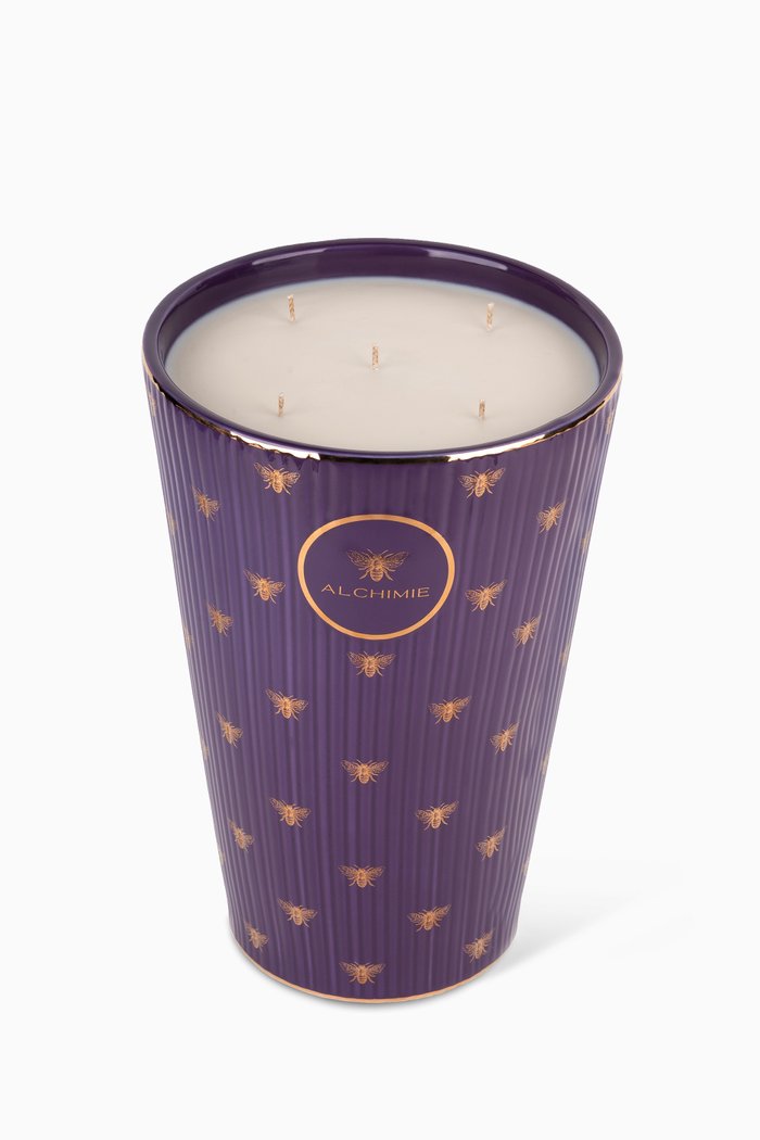 L'Abeille Pourpree Candle, 10kg, Colourless