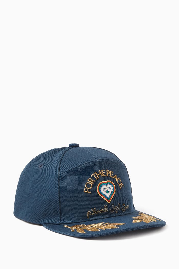 

For The Peace Cap in Cotton Twill, Blue