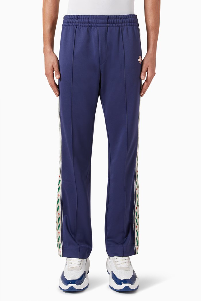 

Laurel Track Pants in Poly-blend Tricot, Blue