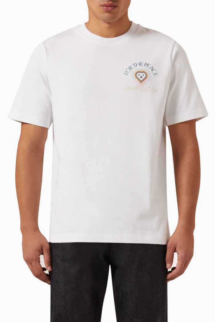 

For the Peace T-shirt in Organic Cotton, White