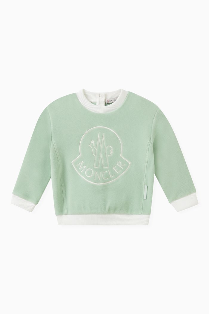 

Logo-embroidered Sweatshirt in Stretch-fleece, Green