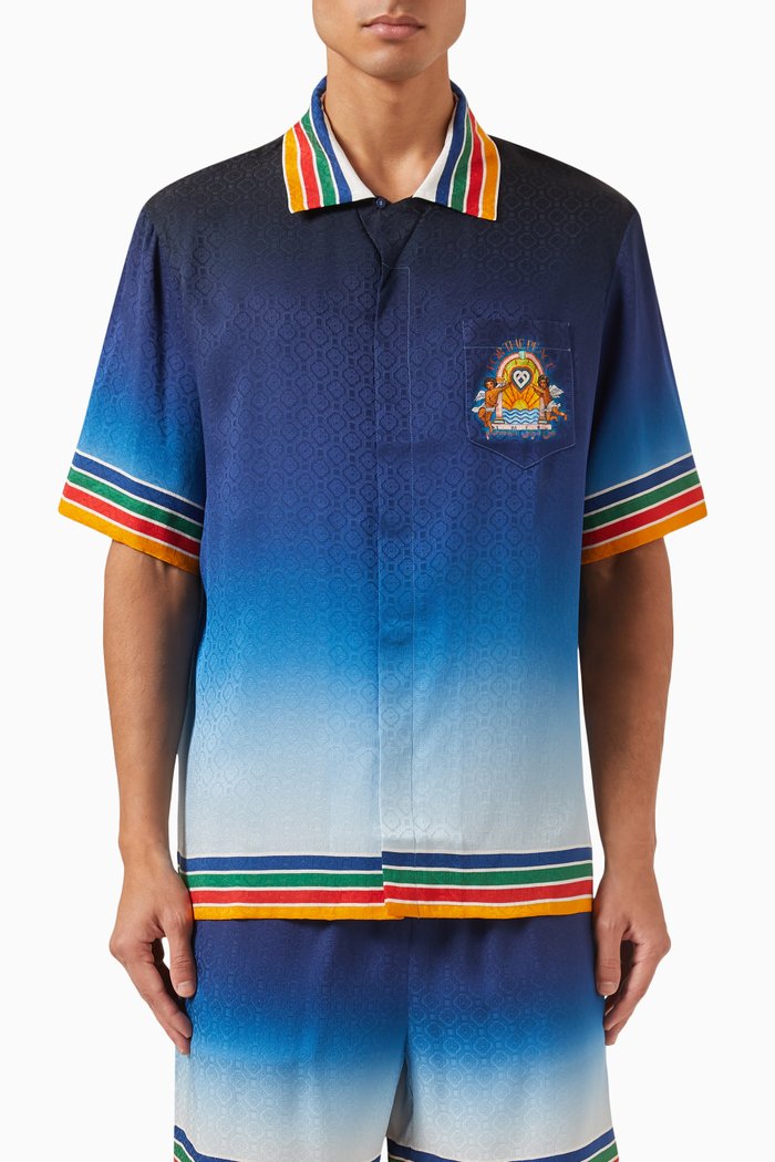 Studio de Musique Shirt in Silk-twill, Multicolour