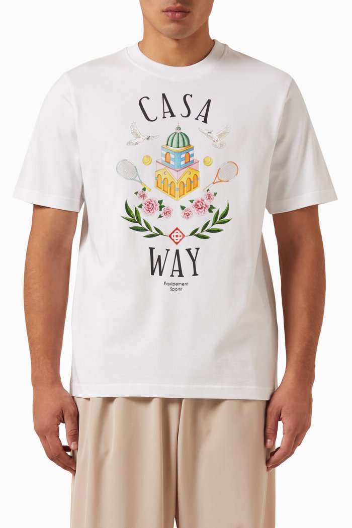 

Casa Way T-shirt in Organic Cotton, White