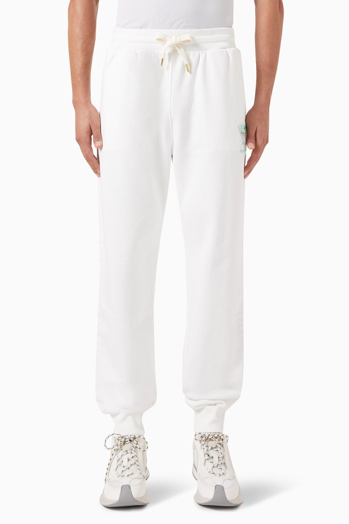

Tennis Club Icon Pastelle Sweatpants in Organic Cotton Loop back, White
