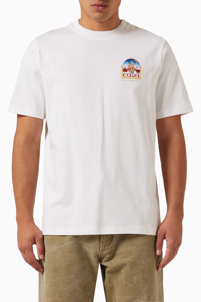 Vue De L'Arche T-shirt in Organic Cotton, White
