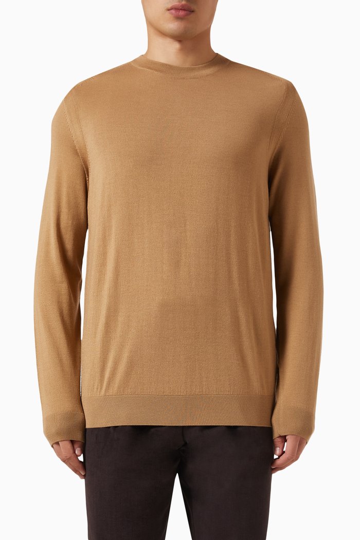 

L-Overo Sweater in Cashmere, Neutral