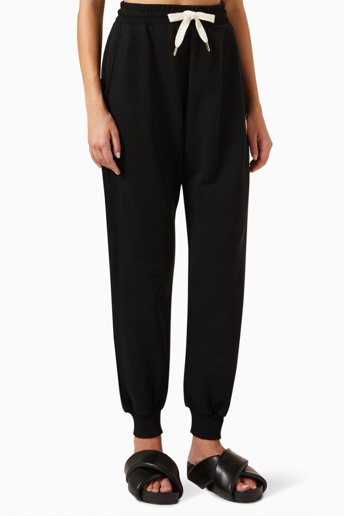 

Rainbow Heart Logo Sweatpants in Organic-cotton, Black