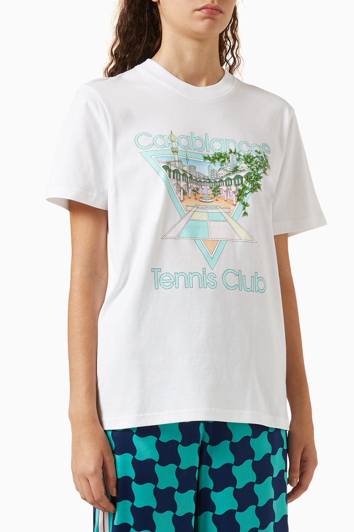 

Tennis Club Icon T-shirt in Cotton-jersey, White