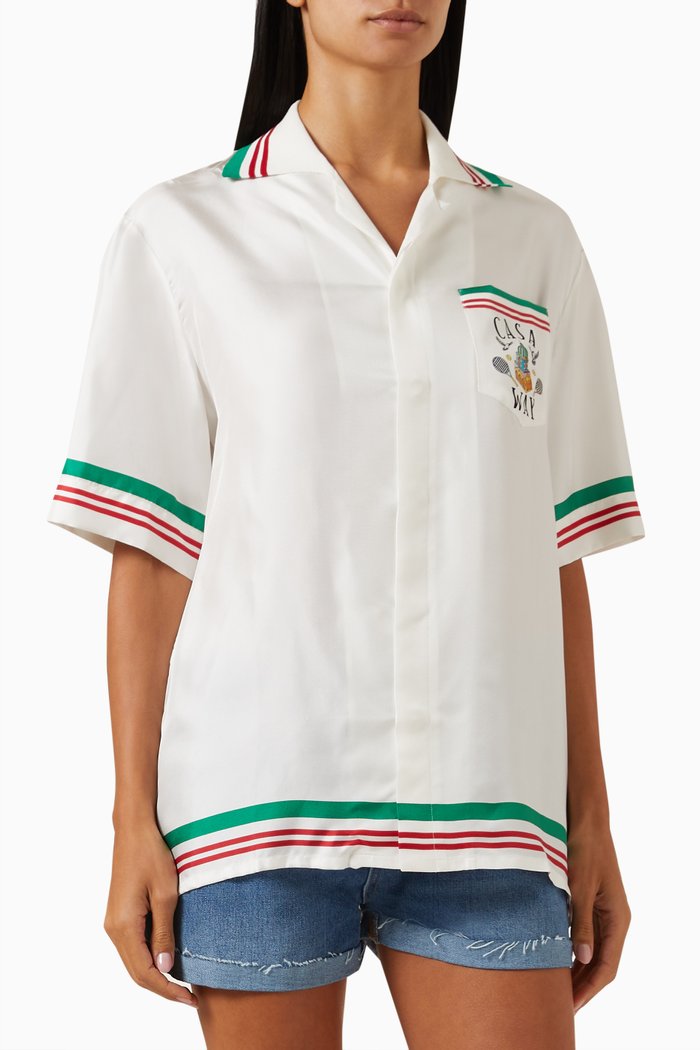

Casa Way Shirt in Silk, Multicolour