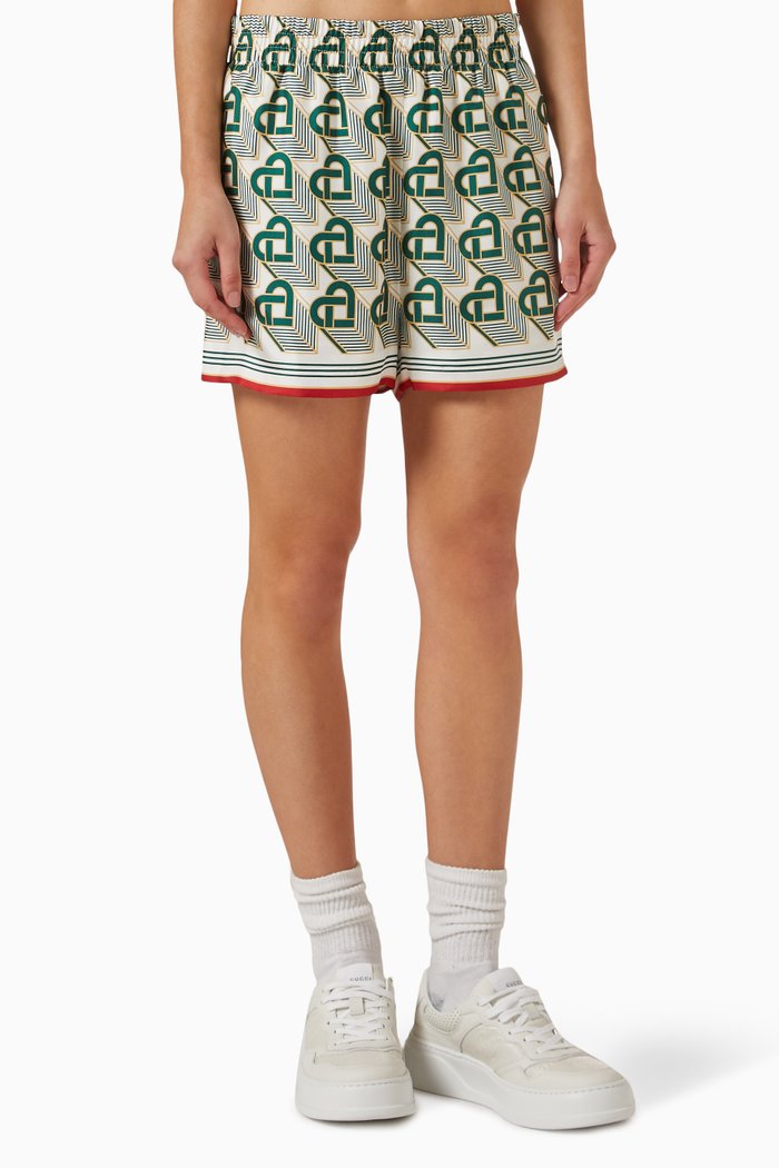 

Printed Shorts in Silk, Multicolour