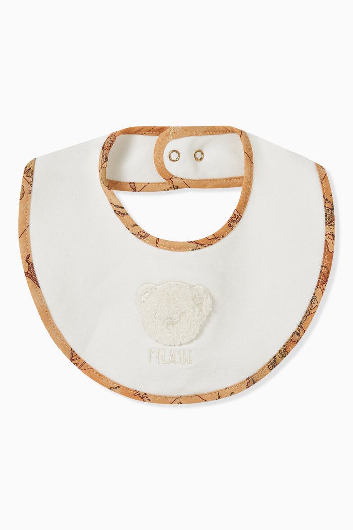 

Geo Map Trim Bib in Cotton, Neutral