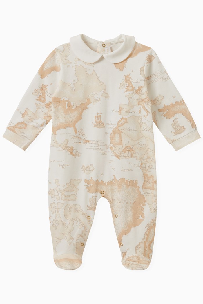 

Graphic-print Sleepsuit in Cotton, Neutral