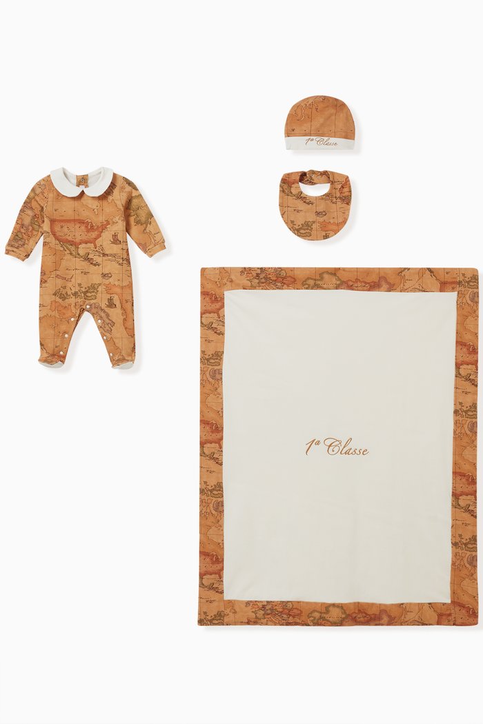 

Graphic-print Sleepsuit Set in Cotton, Neutral
