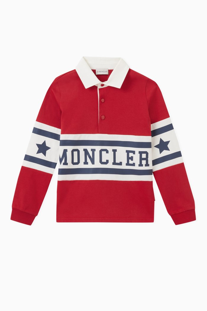 

Logo Polo Shirt in Cotton, Red