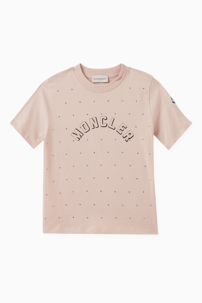 

Logo-patch T-shirt in Cotton-jersey, Pink