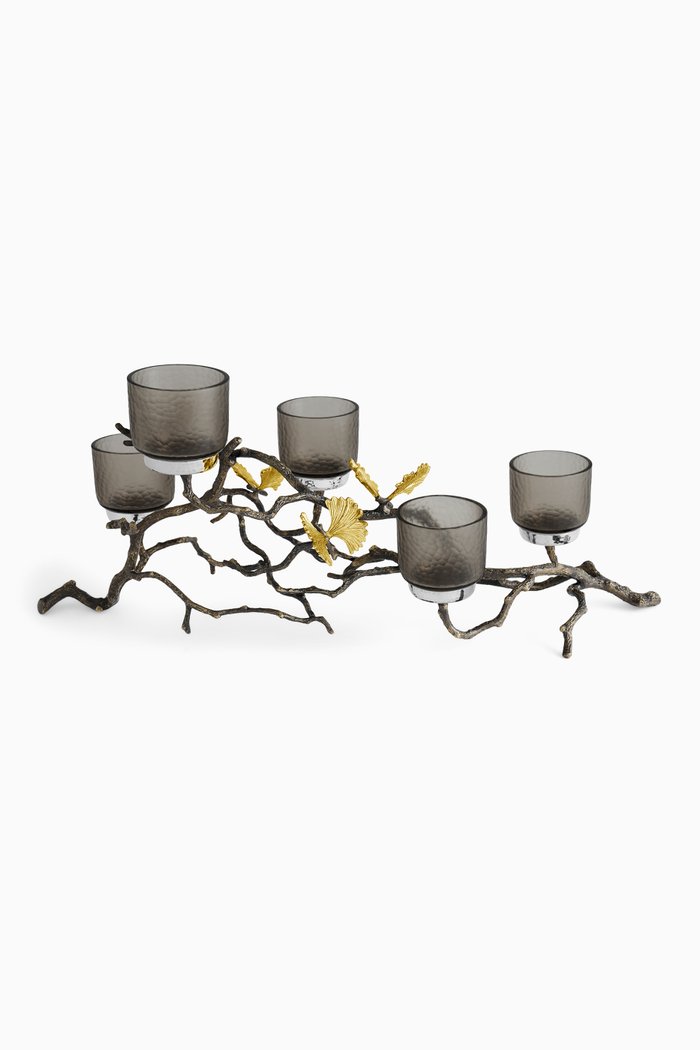 

Butterfly Ginkgo Candelabra, Gold