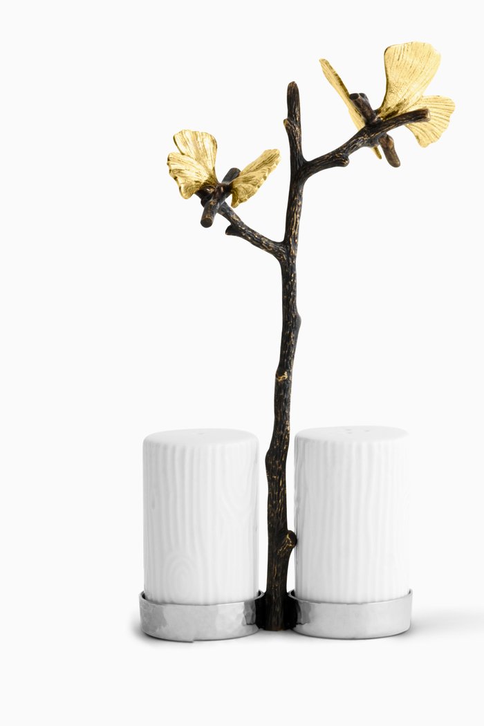 

Butterfly Ginkgo Salt & Pepper Shaker, White
