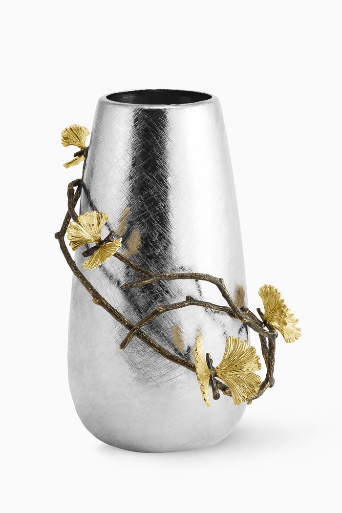 

Large Butterfly Ginkgo Vase, Silver