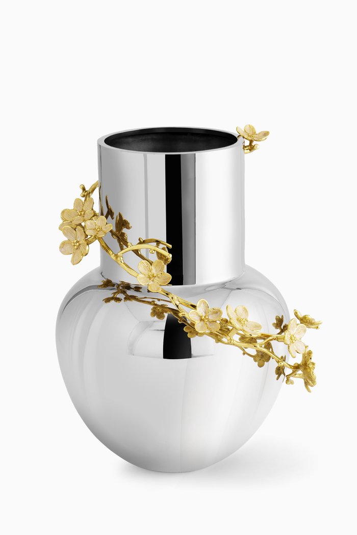 

Medium Cherry Blossom Vase, Silver