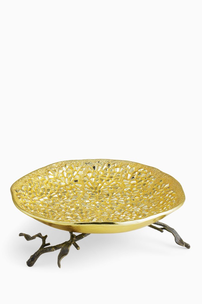 

Pomegranate Footed Bowl, Gold