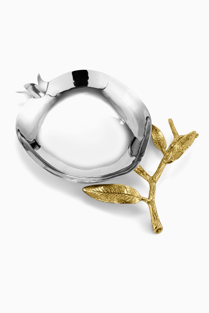

Pomegranate Spoon Rest, Silver
