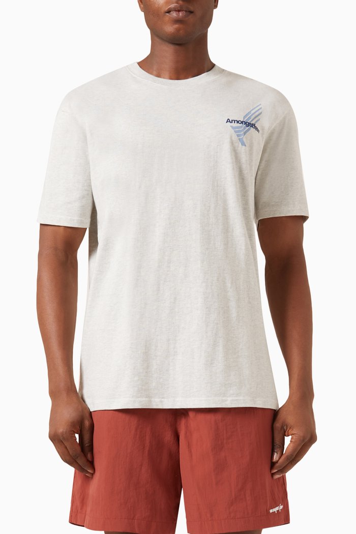 

AV T-shirt in Cotton, Grey
