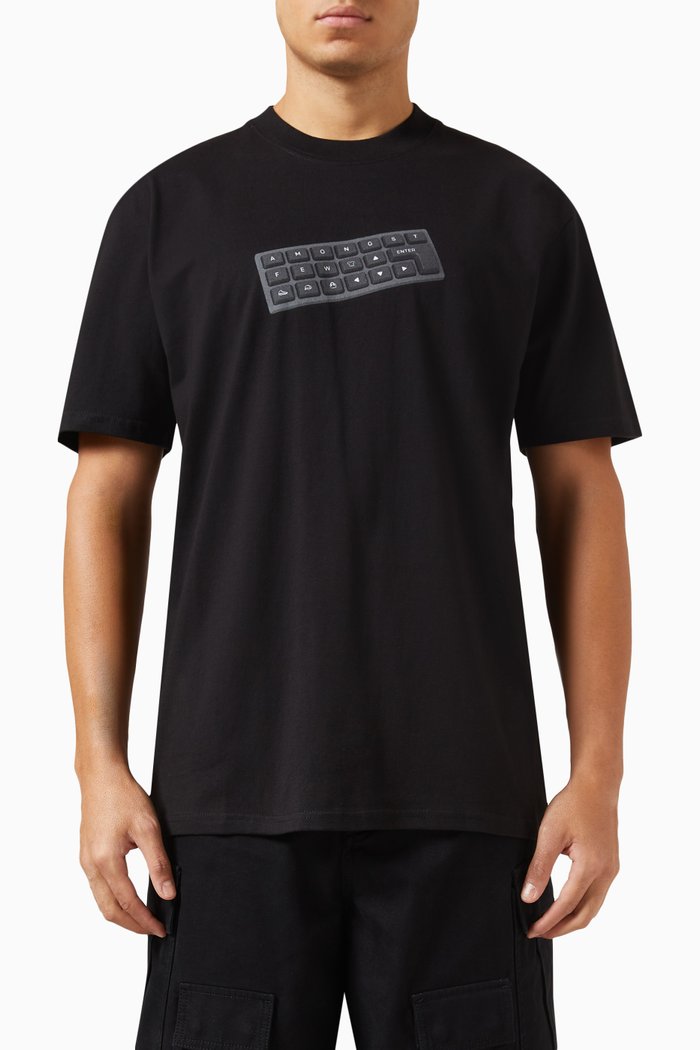 

Keyboard T-shirt in Cotton-jersey, Black