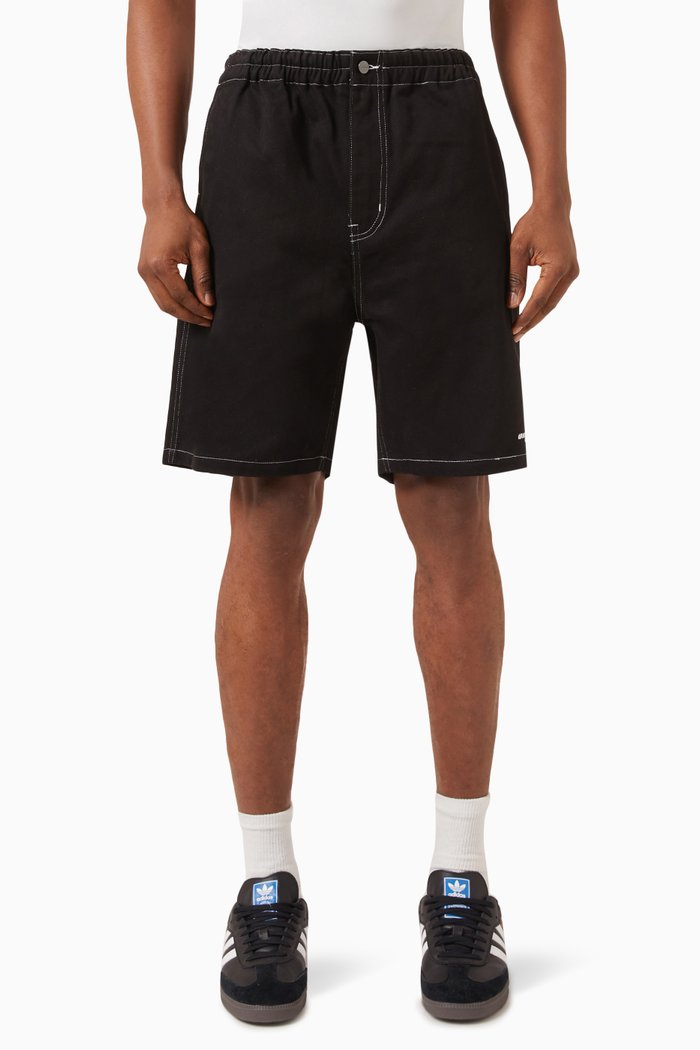 

Oversized Signature Shorts in Corduroy, Black