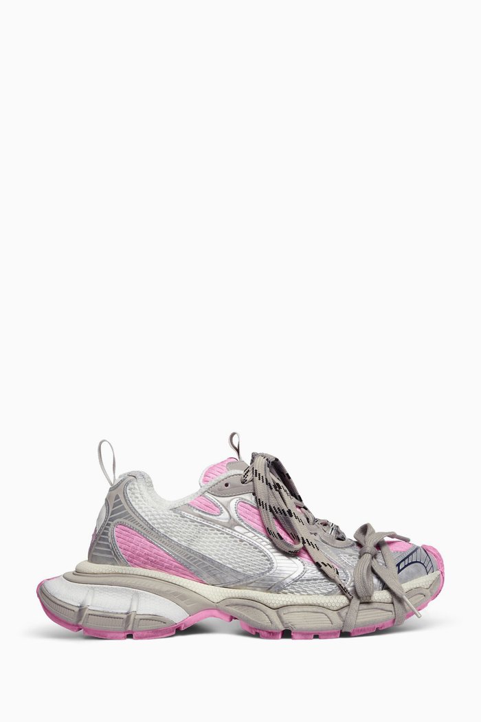 

3XL Sneakers in Mesh & PU, White