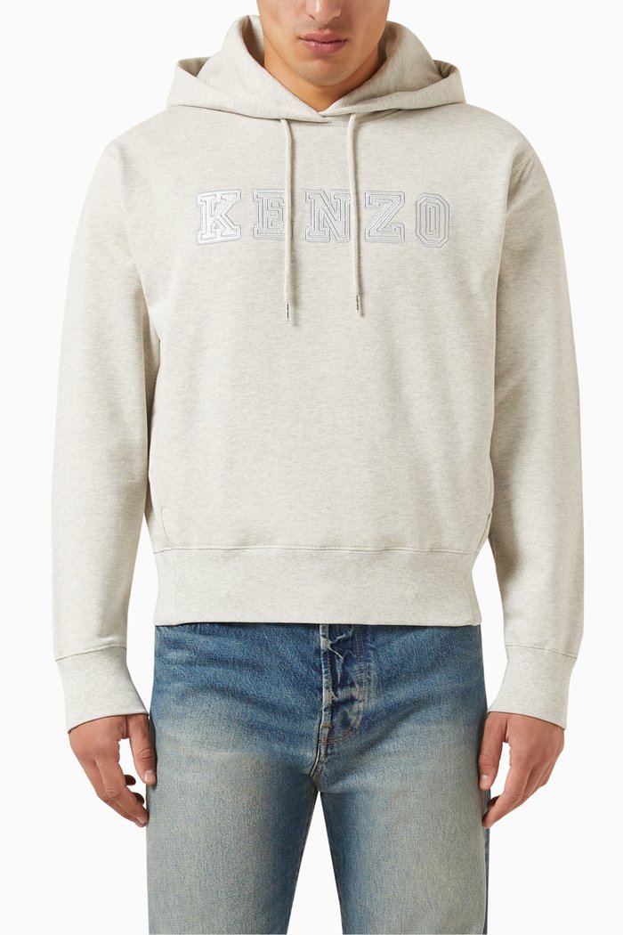 

Academy Classic Hoodie in Cotton, Grey