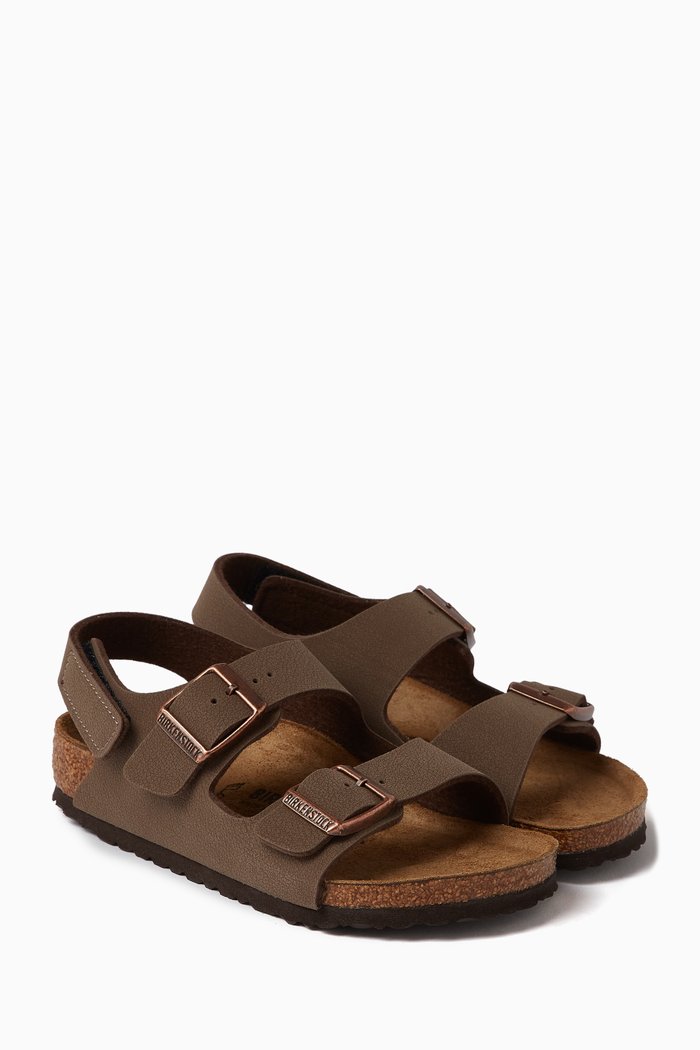 Milano Sandals in Birko-Flor® Nubuck, Brown