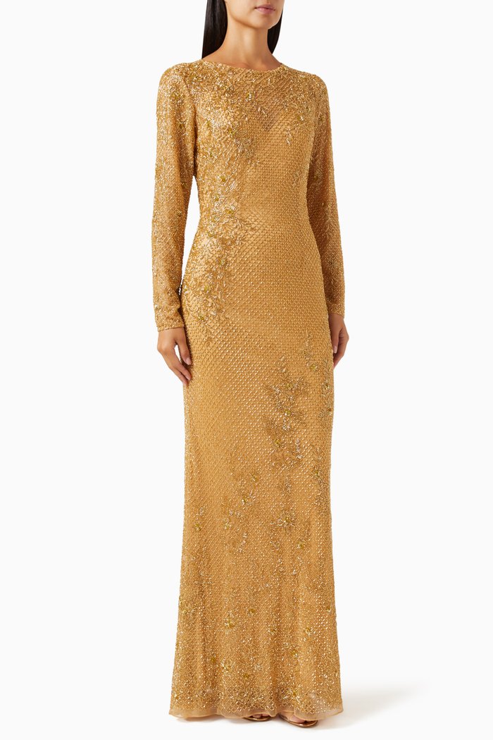 

Embellished Gown, Gold