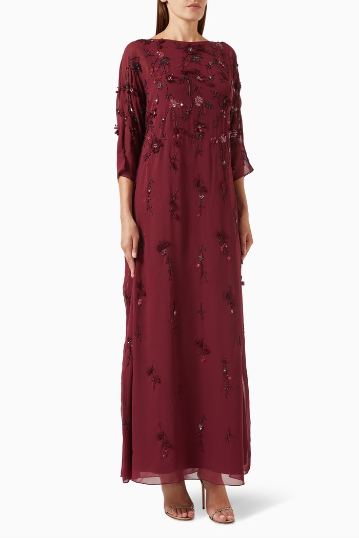 

Embellished Gown, Red