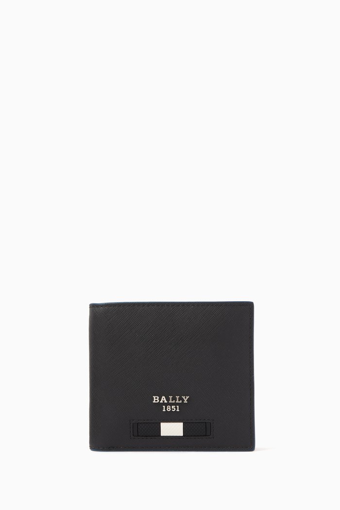 

Brasai Bi-fold Wallet in Leather, Black