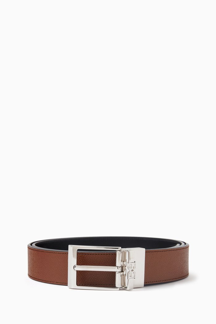 

Parker Reversible Belt in Leather, Black