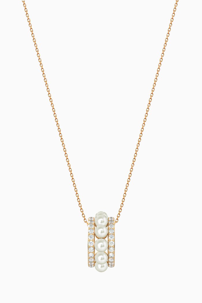 

Celeste Diamond & Pearl Necklace in 18kt Gold, Yellow