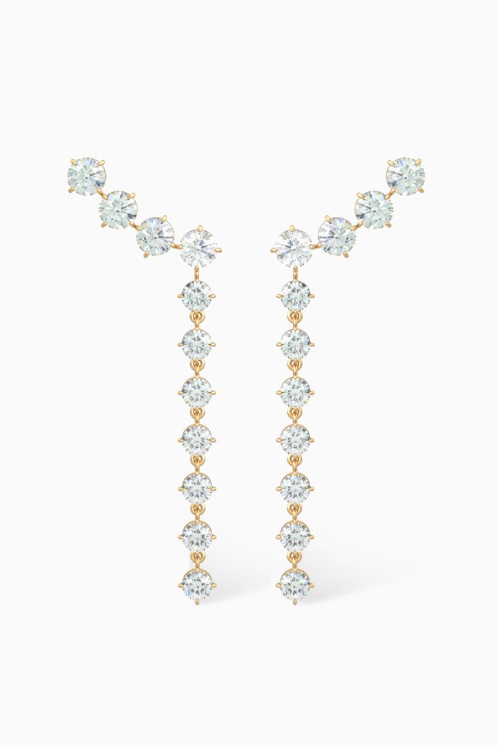 

Gioia Diamond Drop Earrings in 18kt Gold, Yellow
