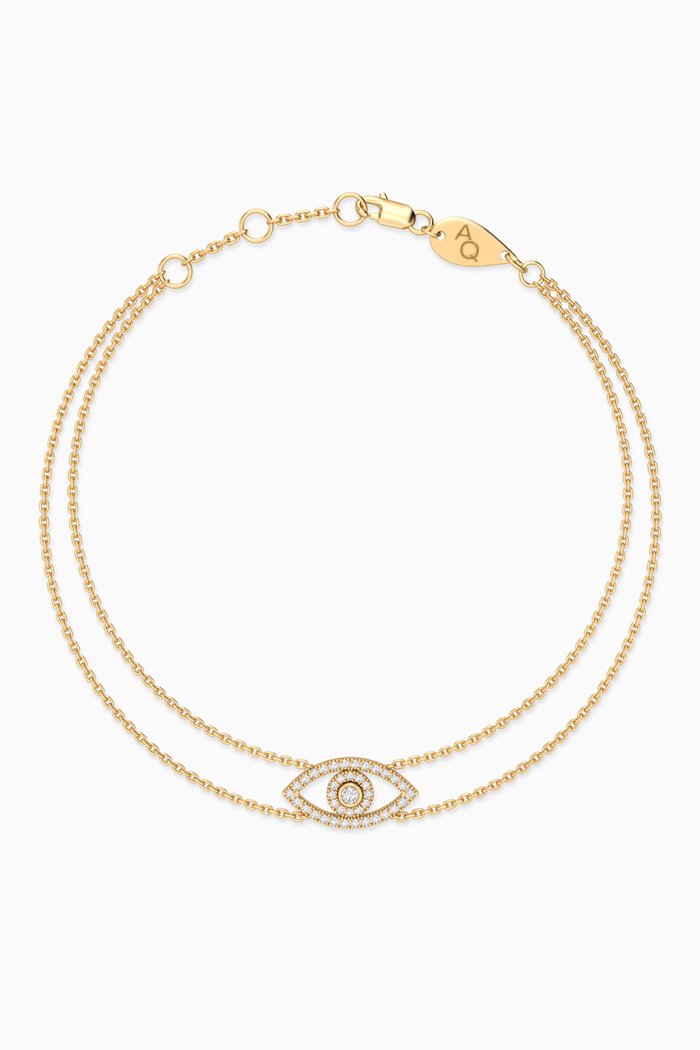 

Grand Evil Eye Diamond Bracelet in 18kt Gold, Yellow