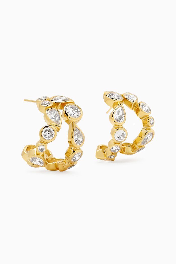 

Double Hoop Earrings in 14kt Yellow Gold