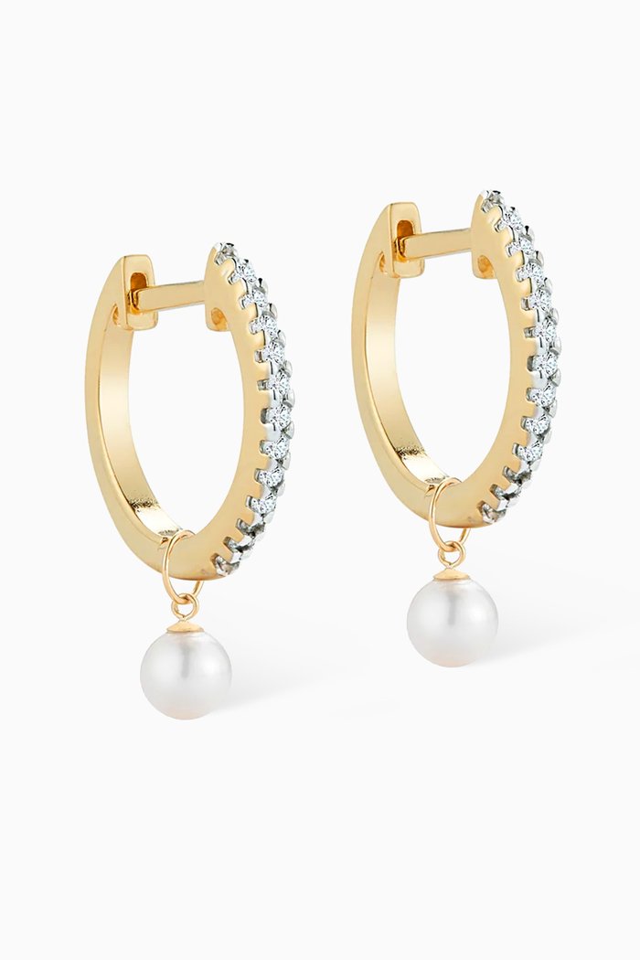 

Diamond Huggies 14kt Yellow Gold