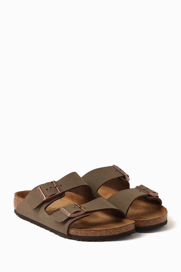 

Arizona Sandals in Synthetic Leather, Brown