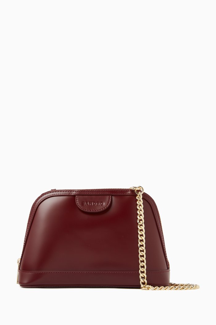 

Mini Rittah Crossbody Bag in Leather, Red