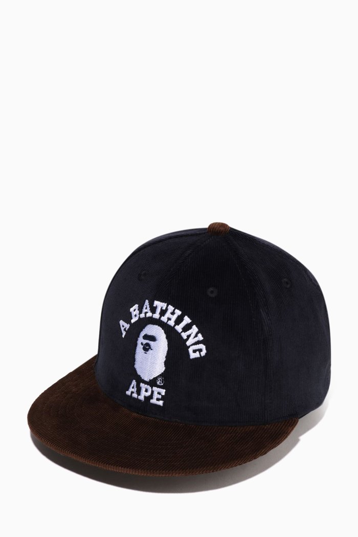 

College Baseball Cap in Corduroy, Multicolour