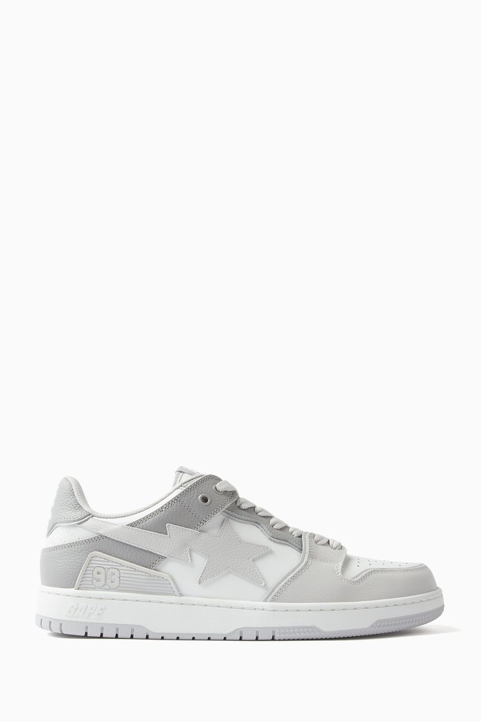 

BAPE SK8 STA #5 M1 Sneakers in Leather, White