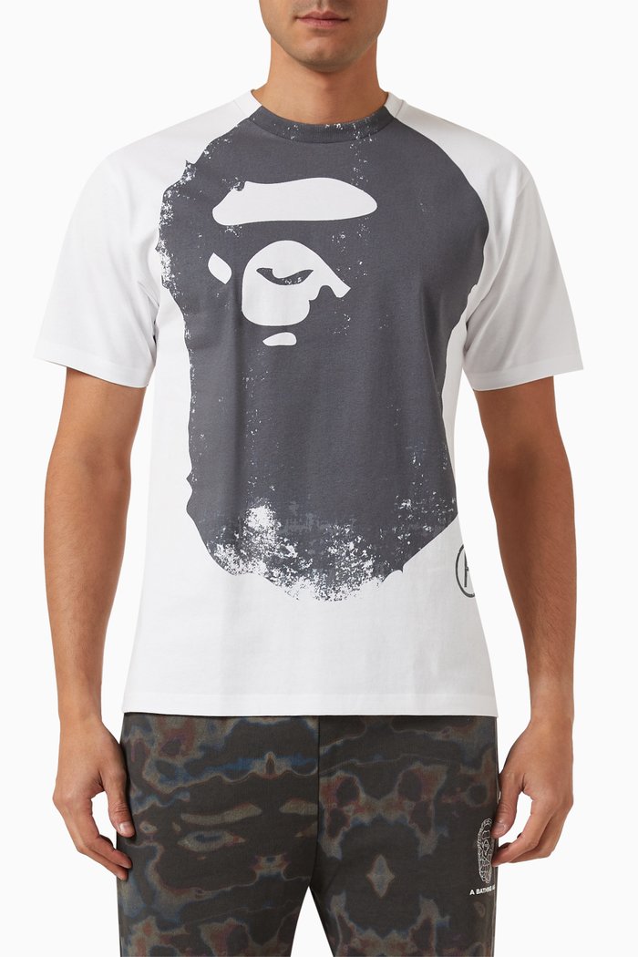 

Ape Head Printed T-shirt in Cotton-jersey, White