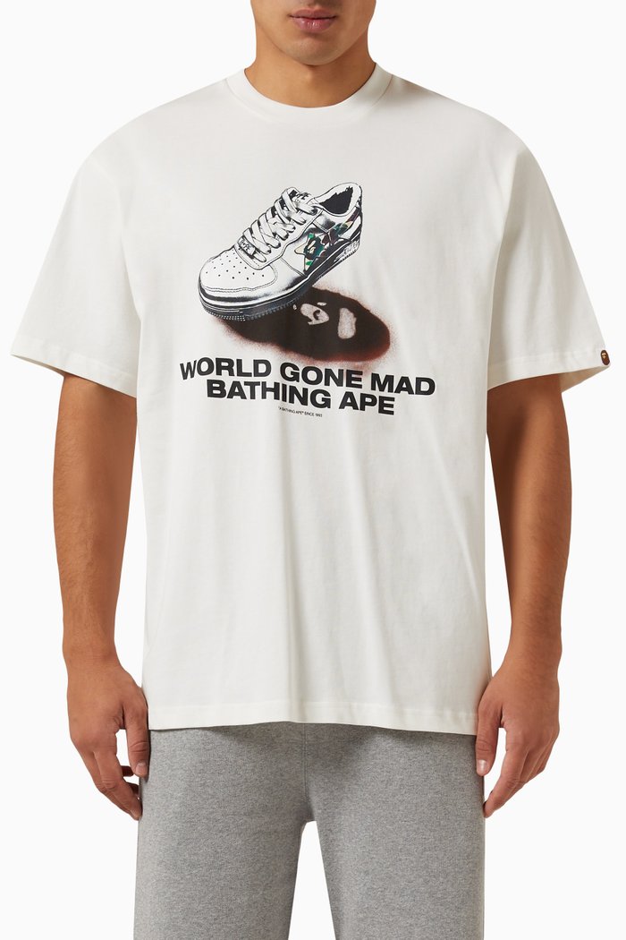

Graphic-print T-shirt in Cotton, Neutral